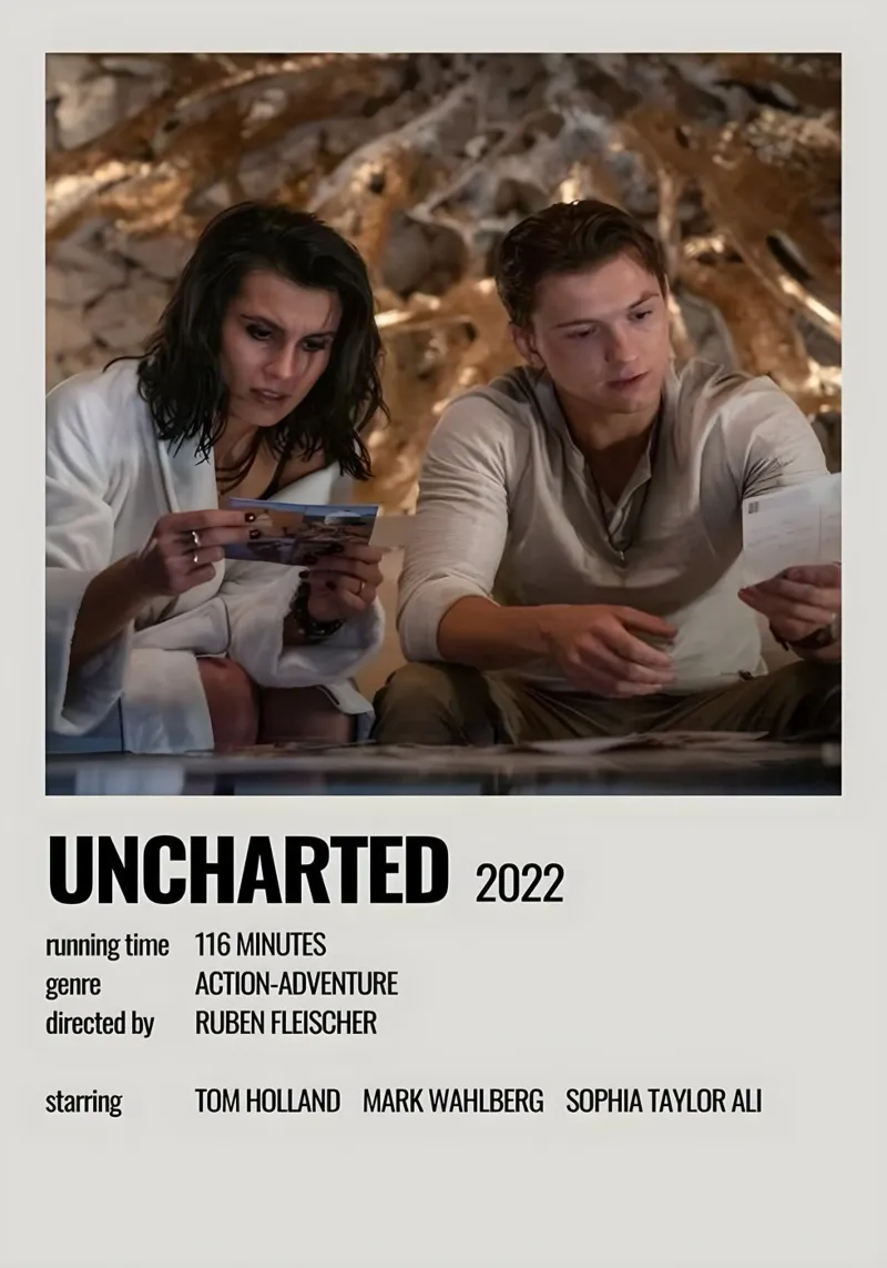 UNCHARTED 2022 pellicola backlit da MVFminimalist