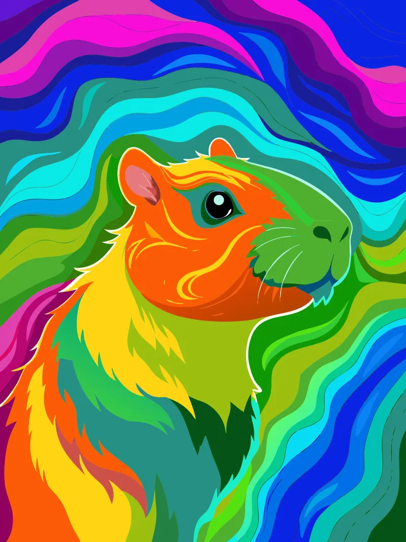 capibara vettore fullcolor pellicola backlit da onelife
