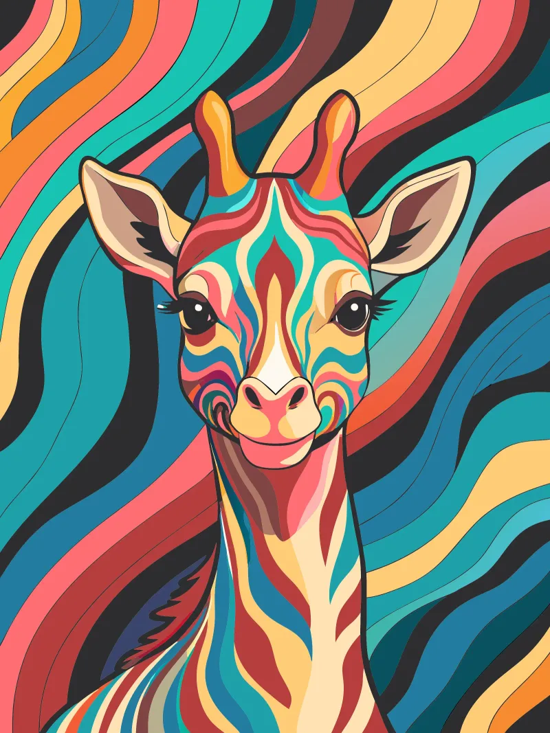 jirafa vector fullcolor metacrilato de onelife