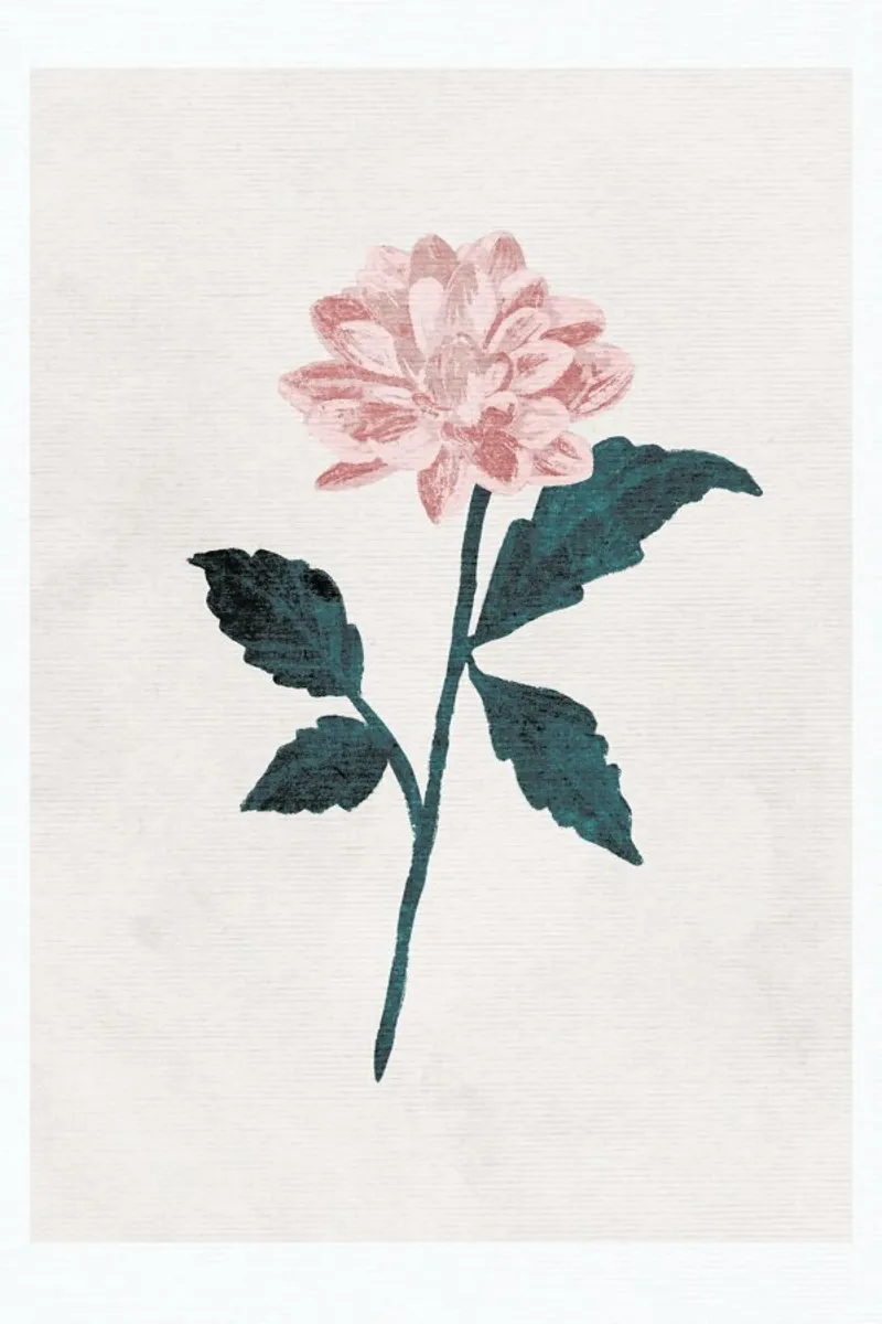 Dahlia poster con telaio in plastica da Goed Blauw