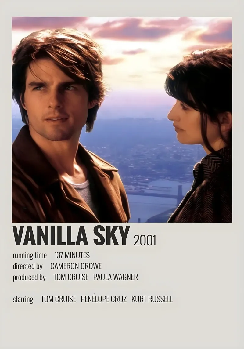 VANILLA SKY 2001 pellicola backlit da MVFminimalist