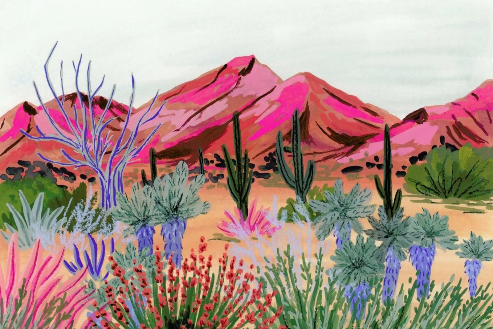 Bright Desert Poster von Sarah Gesek