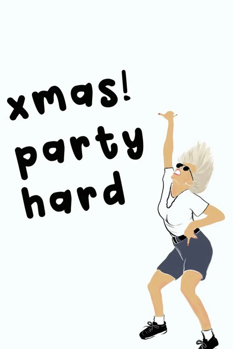 Party poster con telaio in alluminio da XOXO Arte