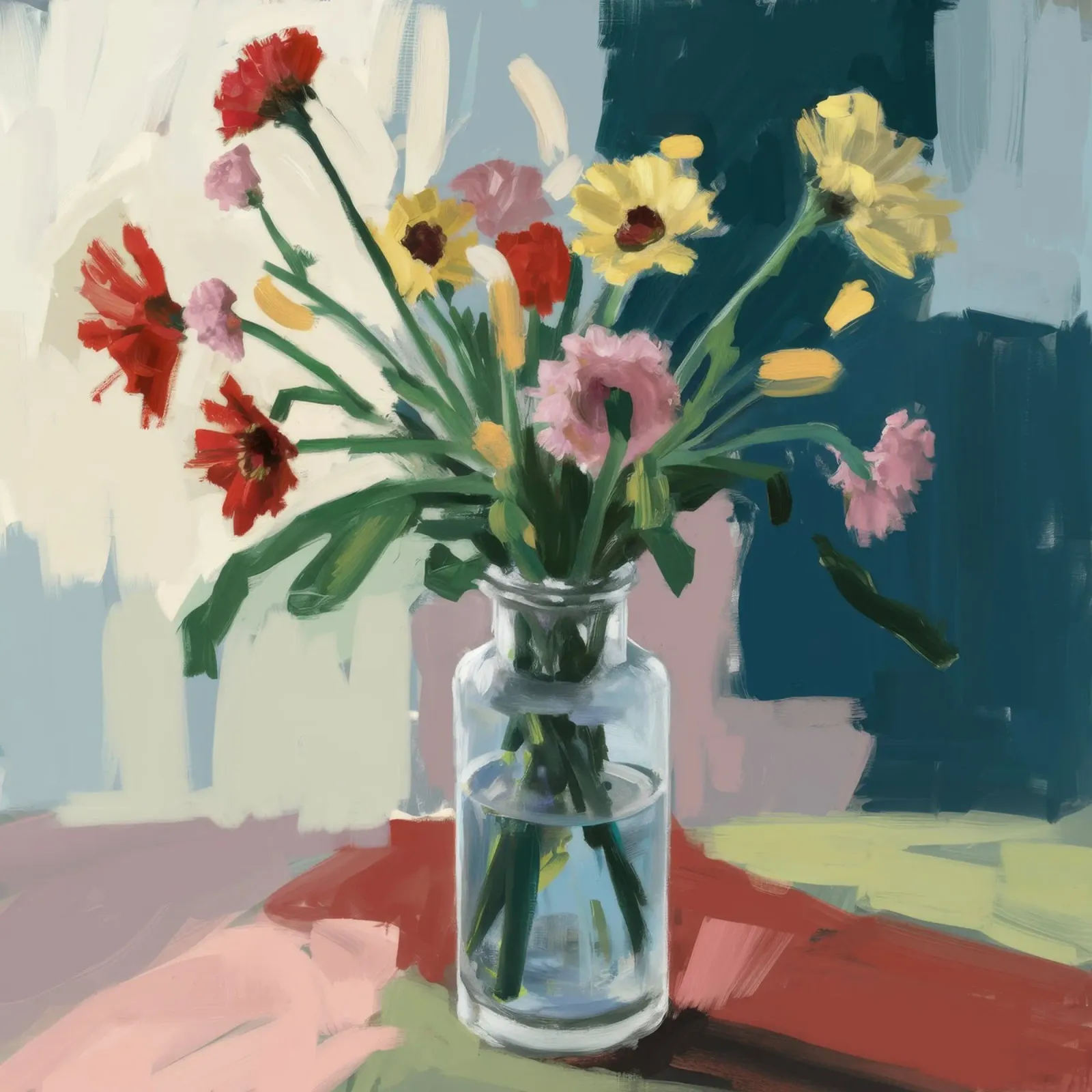 Vaso trasparente Moody Blooms pellicola backlit da Stone Decade