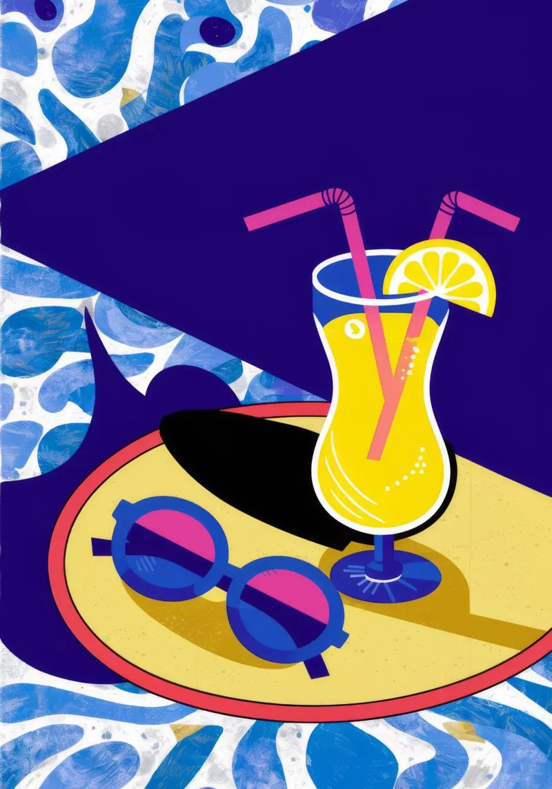 Ombra blu limonata alluminio dibond da Muse Artworks
