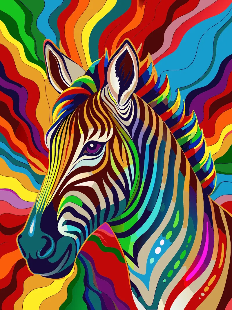 zebra vector fullcolor metacrilato de onelife