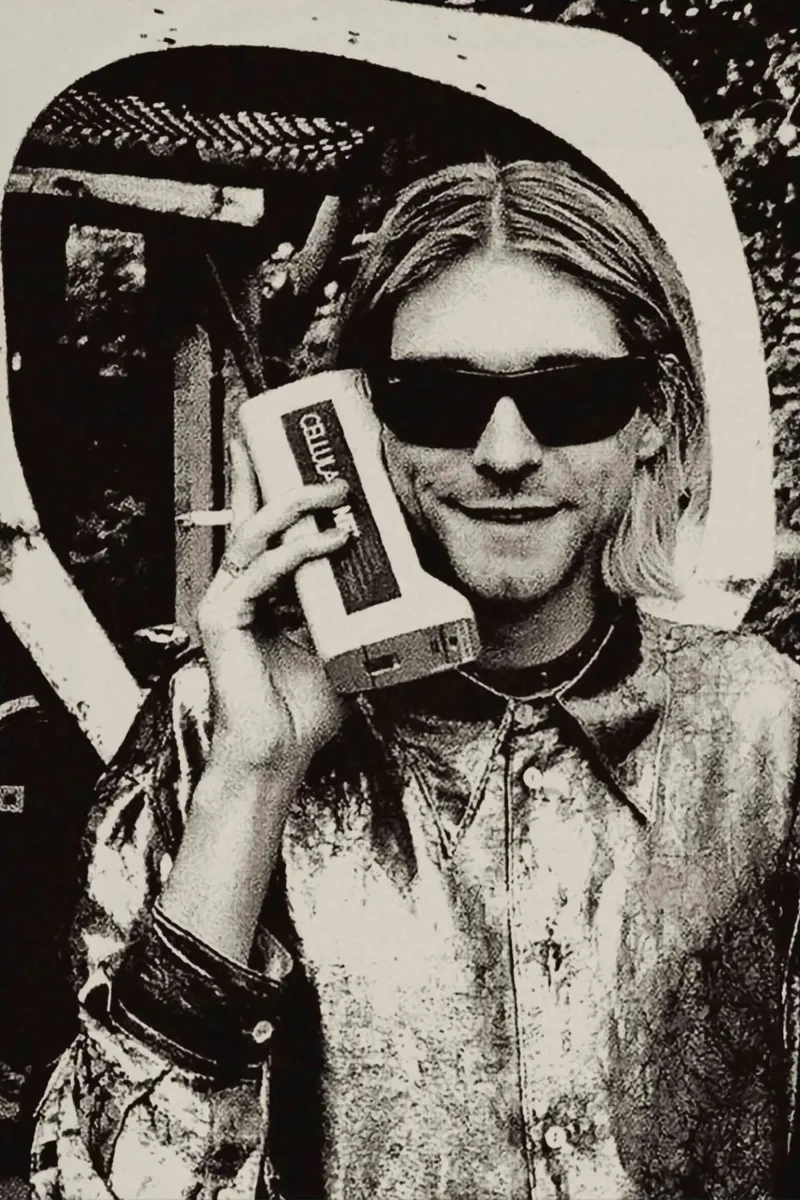 Vintage Kurt CObain Calling pellicola backlit da Has Fab