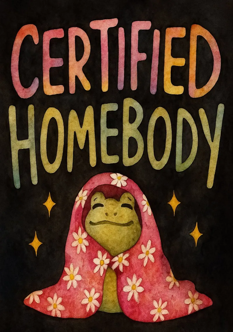 Rana divertente Casa certificata poster con telaio in alluminio da onerules
