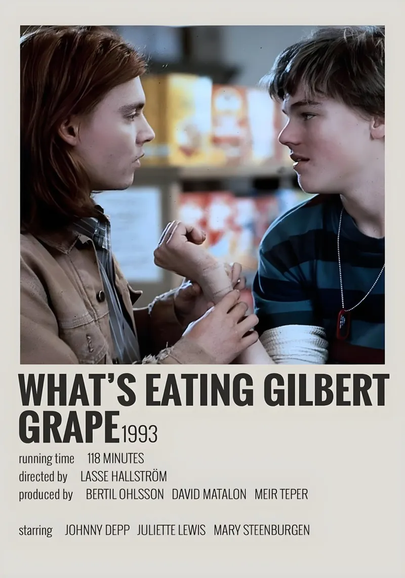 WHAT'S EATING GILBERT GRAPE 1993 pellicola backlit da MVFminimalist