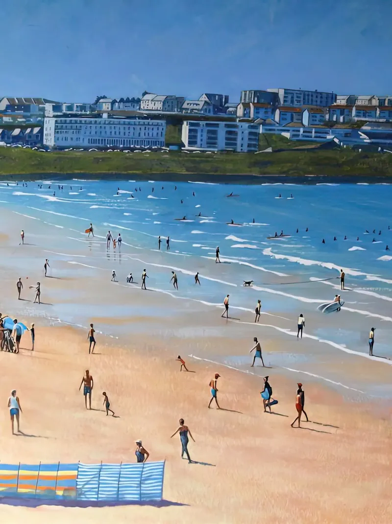 pomeriggio in spiaggia David Harrison pellicola backlit da ART BEST