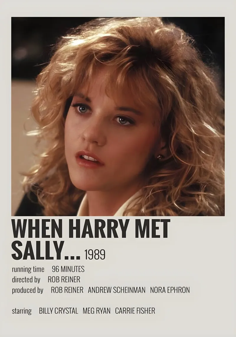 WHEN HARRY MET SALLY 1989 pellicola backlit da MVFminimalist