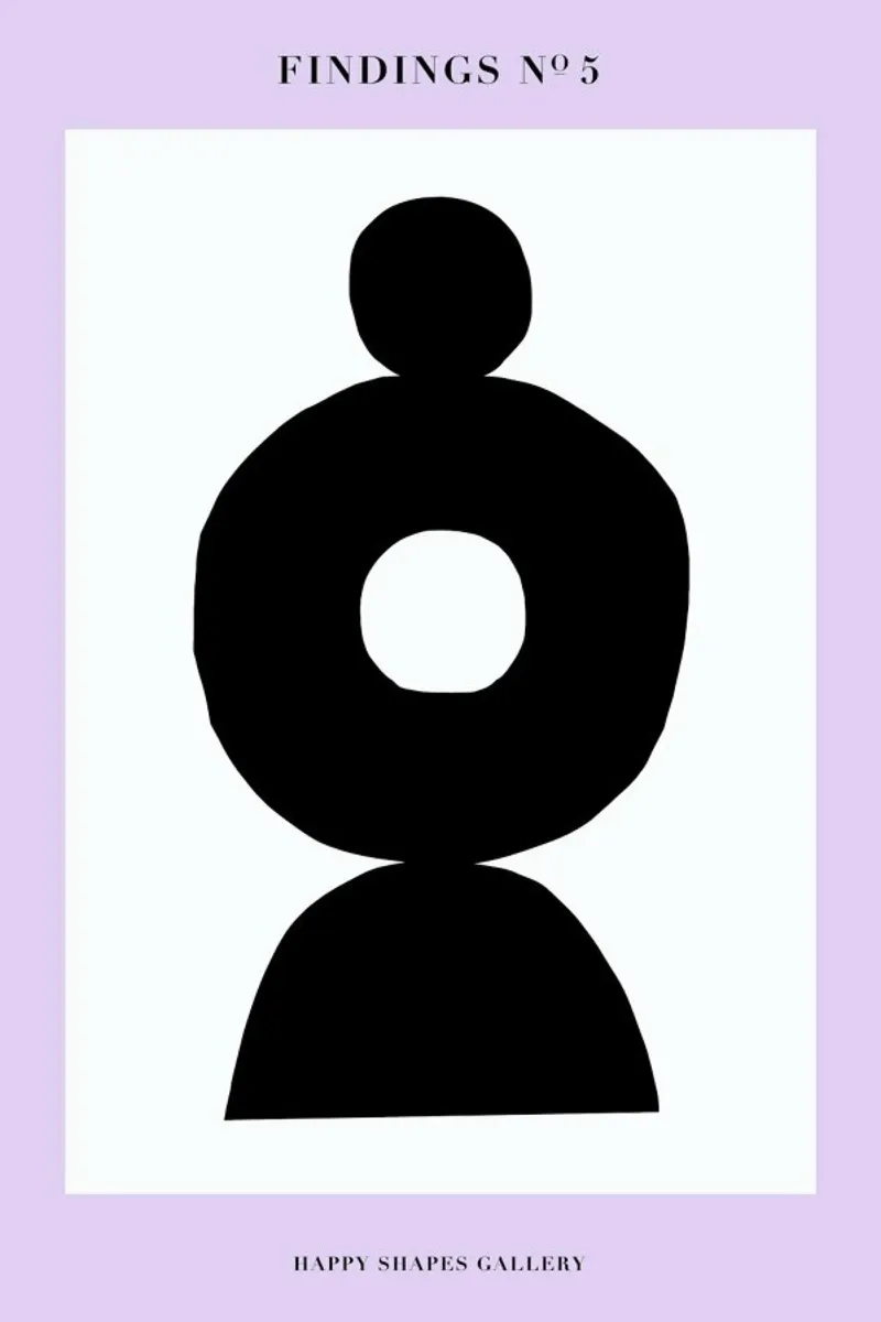 Findings 05 poster con telaio in plastica da Maren Gross
