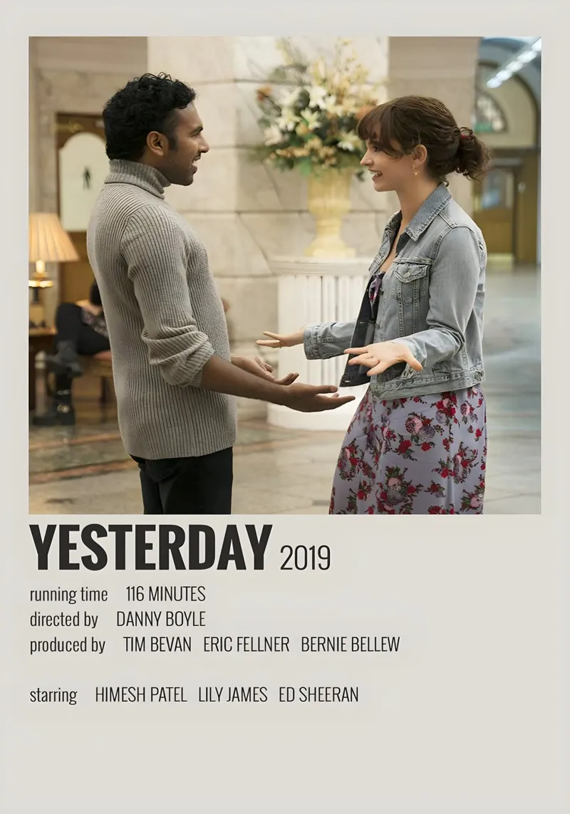 YESTERDAY 2019 poster con telaio in alluminio da MVFminimalist