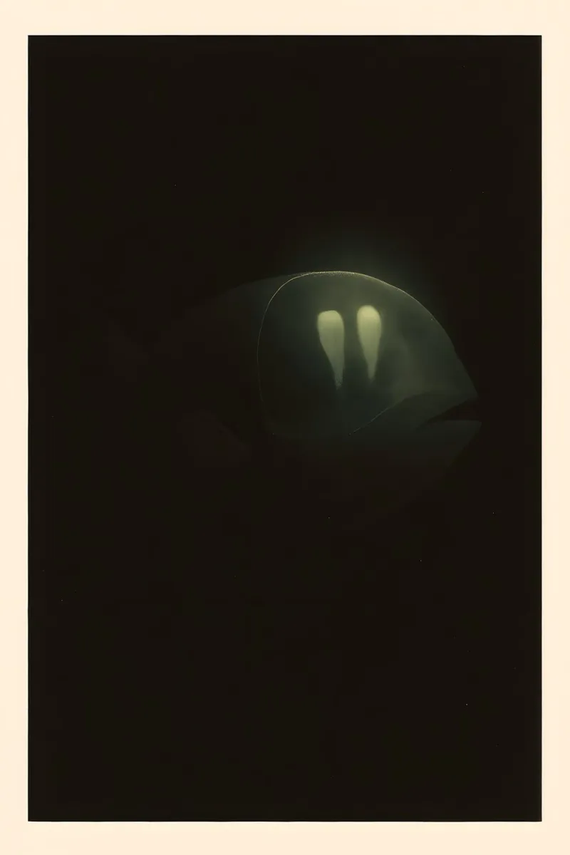 Glass‑Domed Drifter – Barreleye Fish Fine‑Art Print alluminio dibond da Tide & Texture