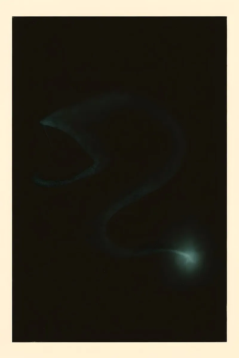 Whispering Eel – Curved Shadow with Distant Glow Poster plexiglass da Tide & Texture