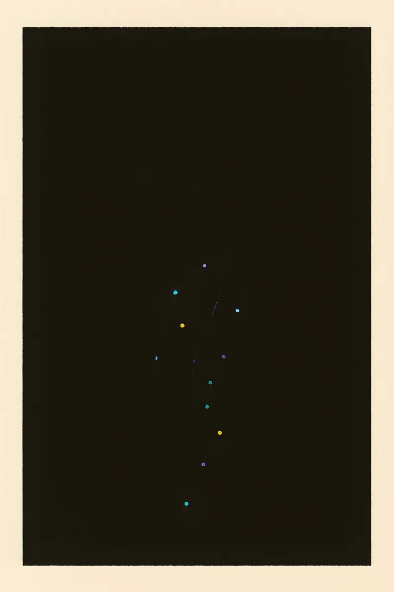 Cosmic Jelly – Starlight Drifter Fine‑Art Print alluminio dibond da Tide & Texture