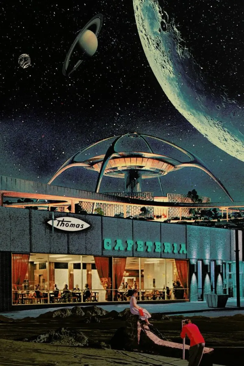 A Postcard From Year 2346 pellicola backlit da Frank Moth