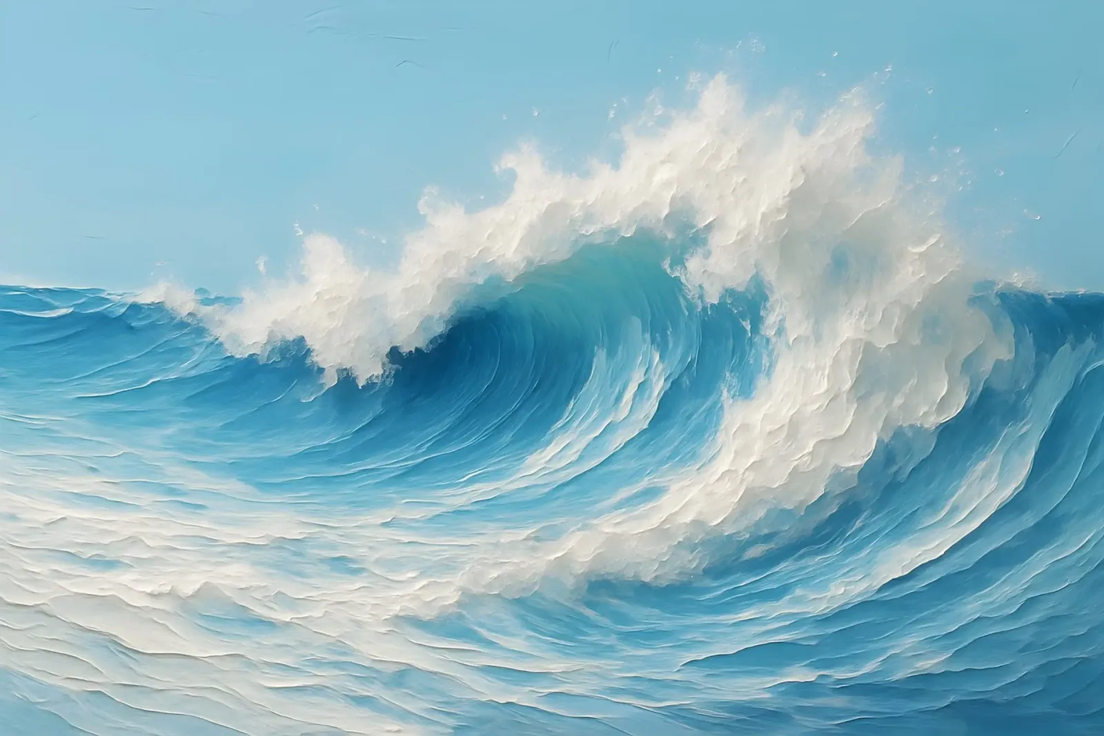 Breaking Wave – Dynamic Ocean Prin Hahnemühle von Tide & Texture