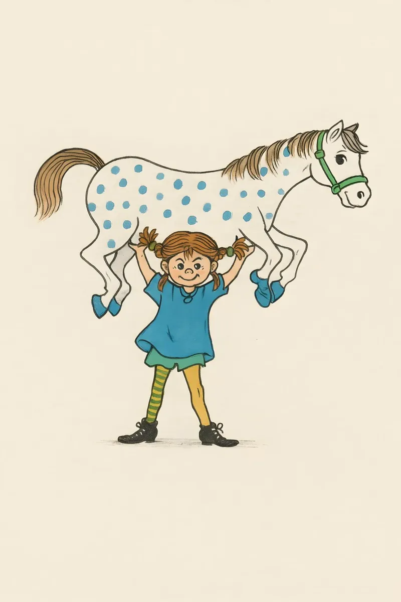 Pippi Longstocking and Little Uncle | 1 plexiglass da LittleMieschiefs