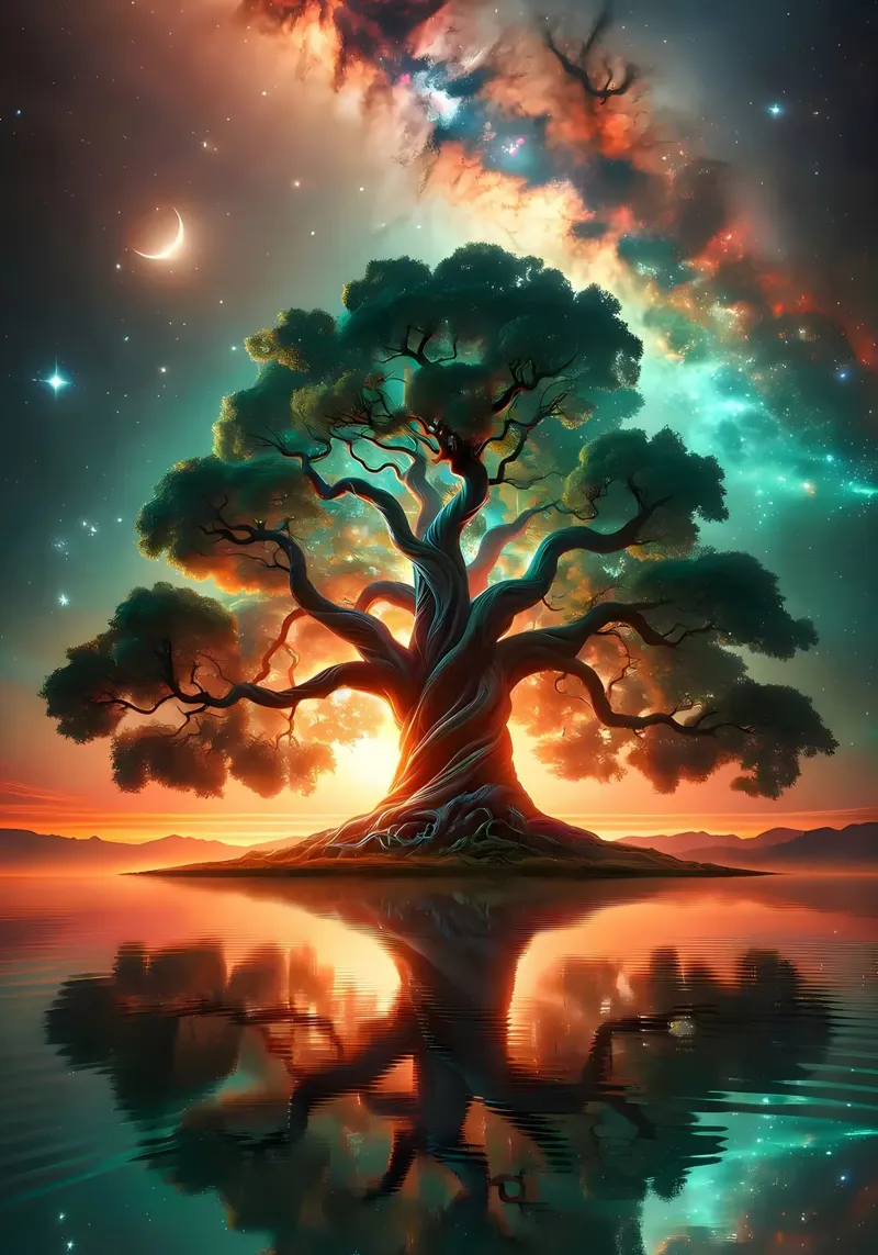 albero tramonto nuvole pellicola backlit da Jennifer R Spyhalski