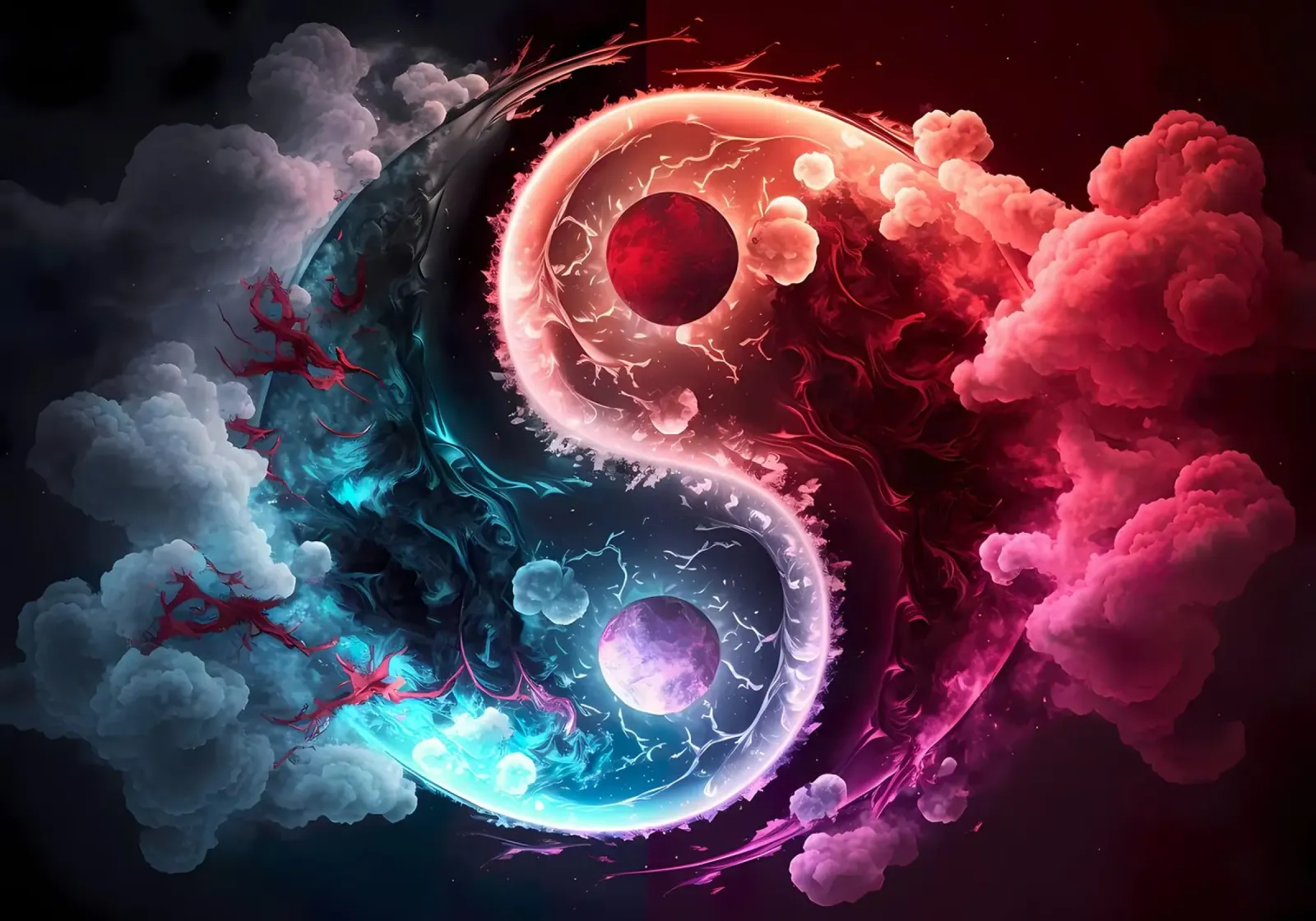 Yin-Yang-Gleichgewicht Dualismus Hahnemühle von BacsicRonBaleShop