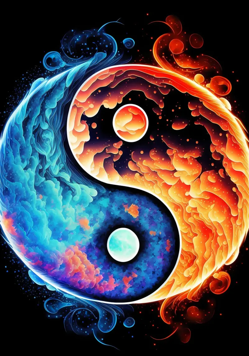 equilibrio yin-yang poster de BacsicRonBaleShop