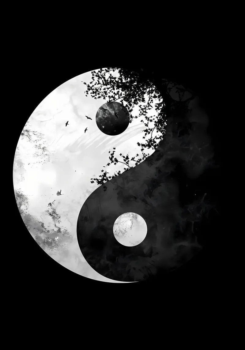 simbolo yin yang pellicola backlit da BacsicRonBaleShop