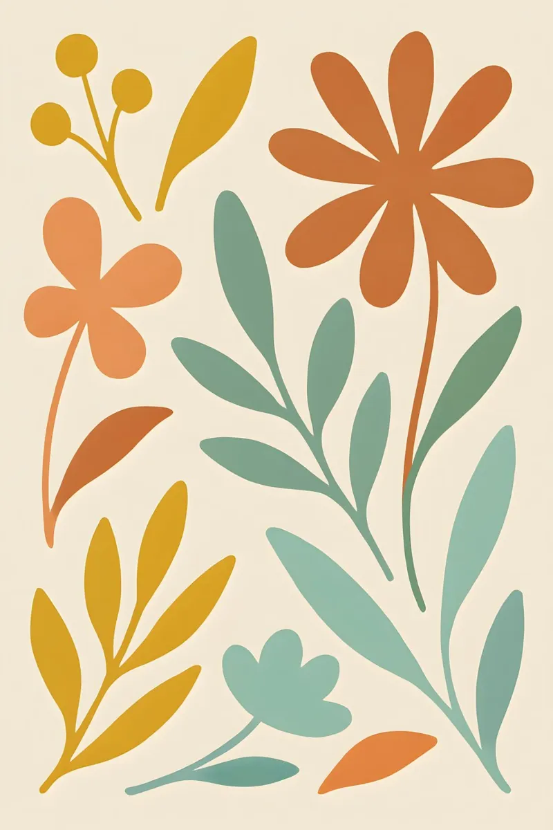 Autumn Garden poster con telaio in plastica da Creative.Mind