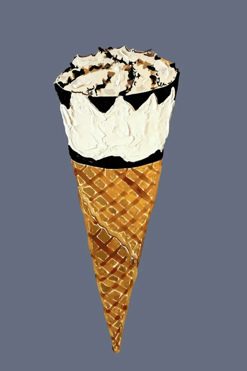 Cornetto pellicola backlit da Alice Straker