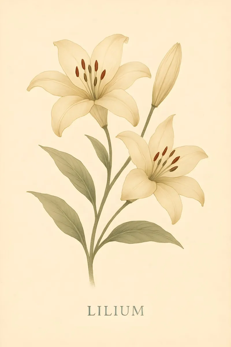 Lilium Botanical carta hahnemühle da Creative.Mind