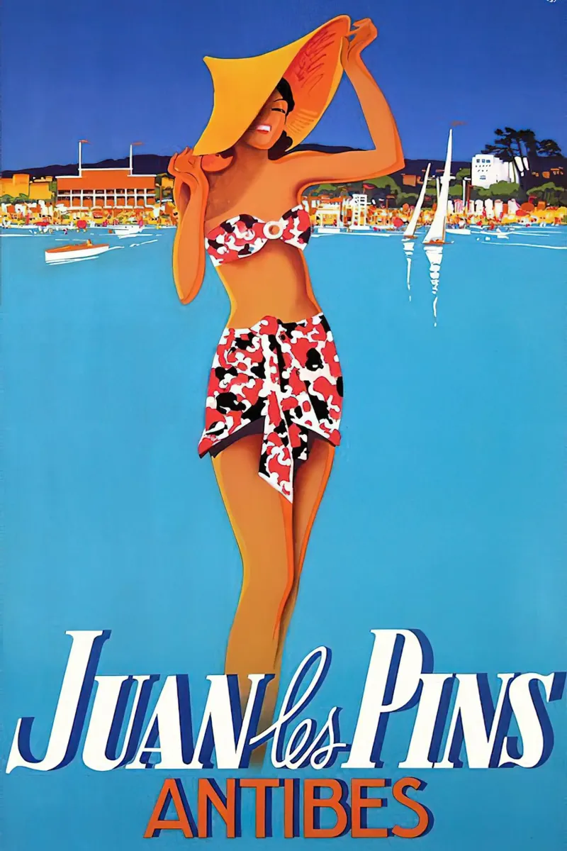 1937 FRANCIA Juan Les Pins carta hahnemühle da MisteryMachine
