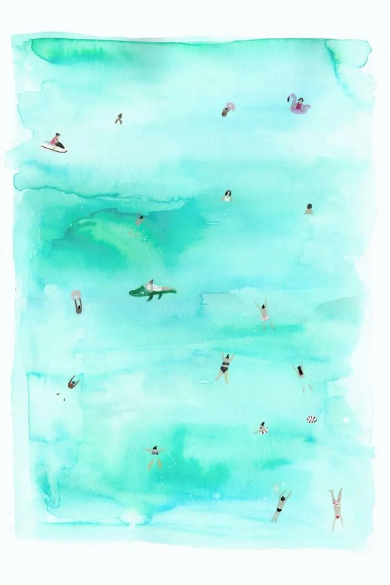 Swimmers plexiglas de Isabelle Vandeplassche