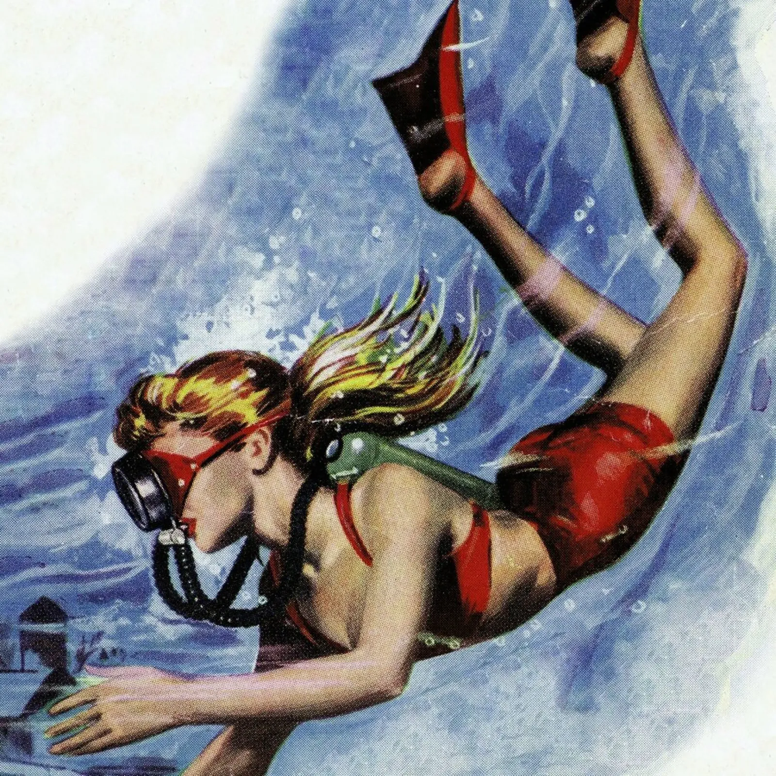 Girl Snokerling plexiglass da Hemingway Design