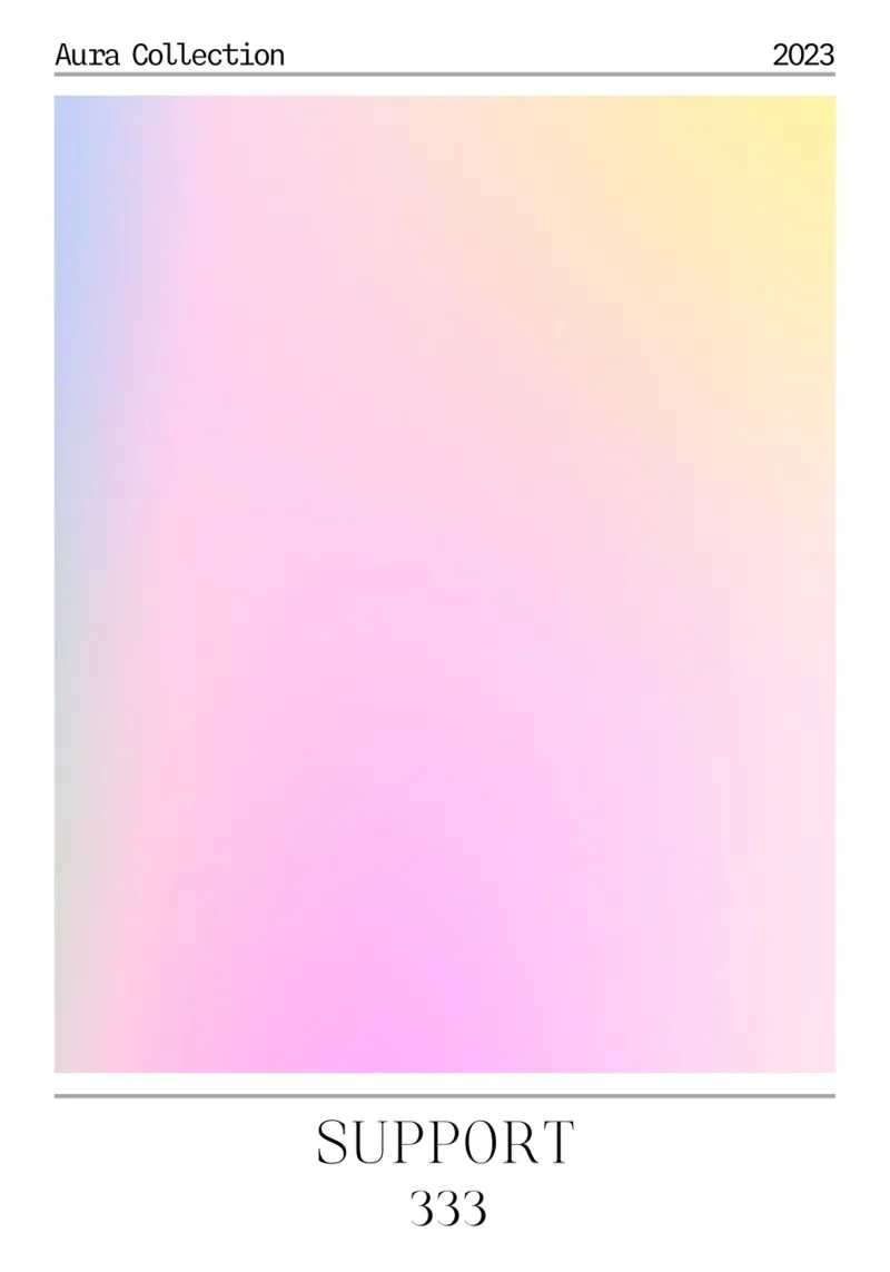 Aura Collection 2023 - Unterstützung 333 Gradient Kunstdruck Hahnemühle von homdeco