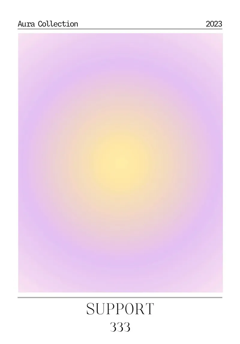 Collezione Aura 2023 - Supporto 333 Giallo Viola Gradiente pellicola backlit da homdeco