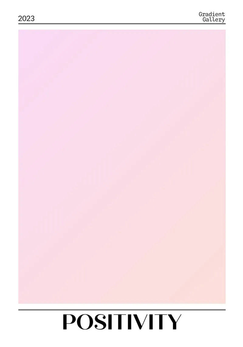 Gradient Gallery 2023 - Positiviteit Pastel Ombre Print canvas van homdeco