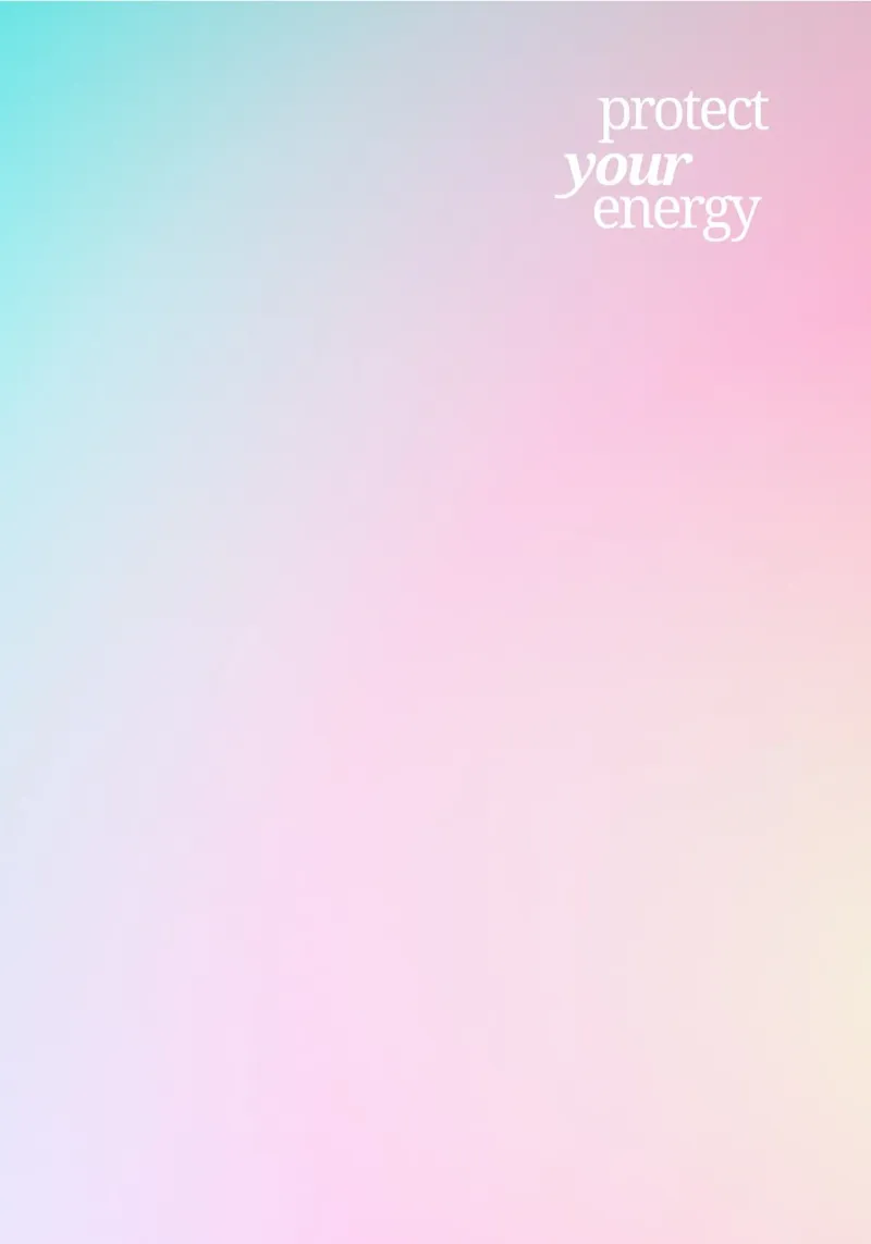 Protect Your Energy Pastel Aura Gradient Print canvas by homdeco