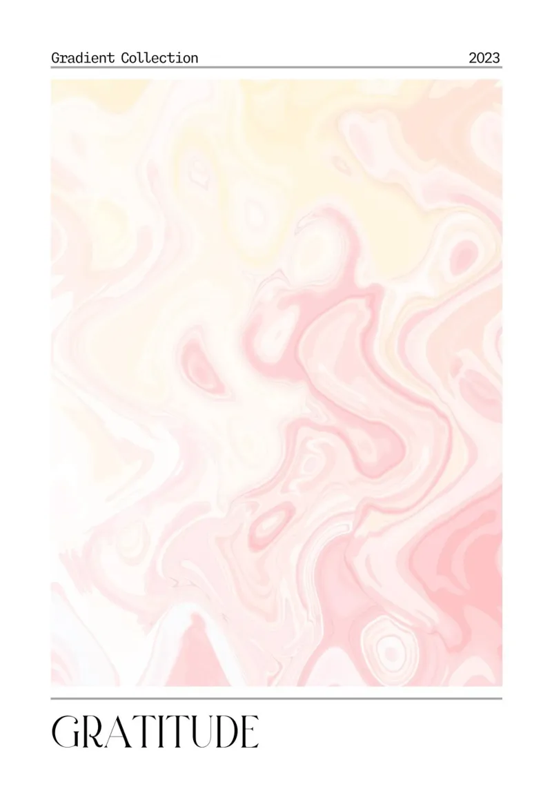 Dankbaarheid Marmer Swirl Roze Kleurverloop Kunstdruk canvas van homdeco