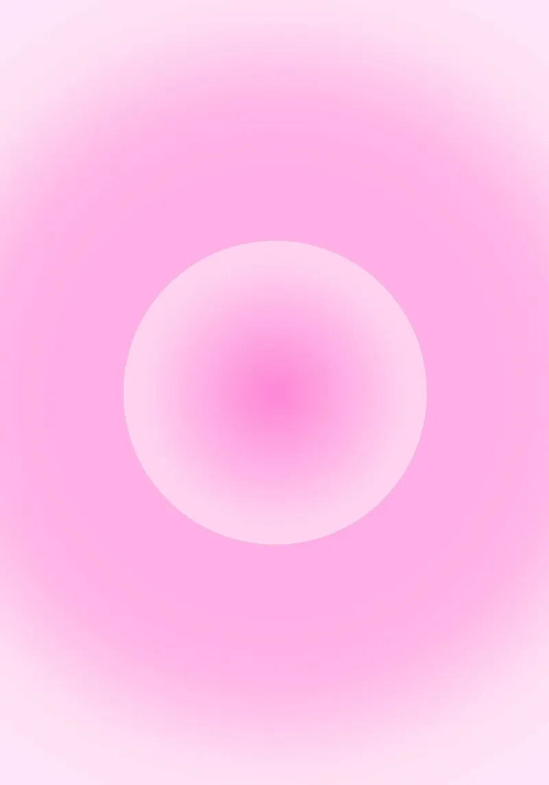 Pink Aura Sphere Gradient Minimalist Art Print canvas by homdeco