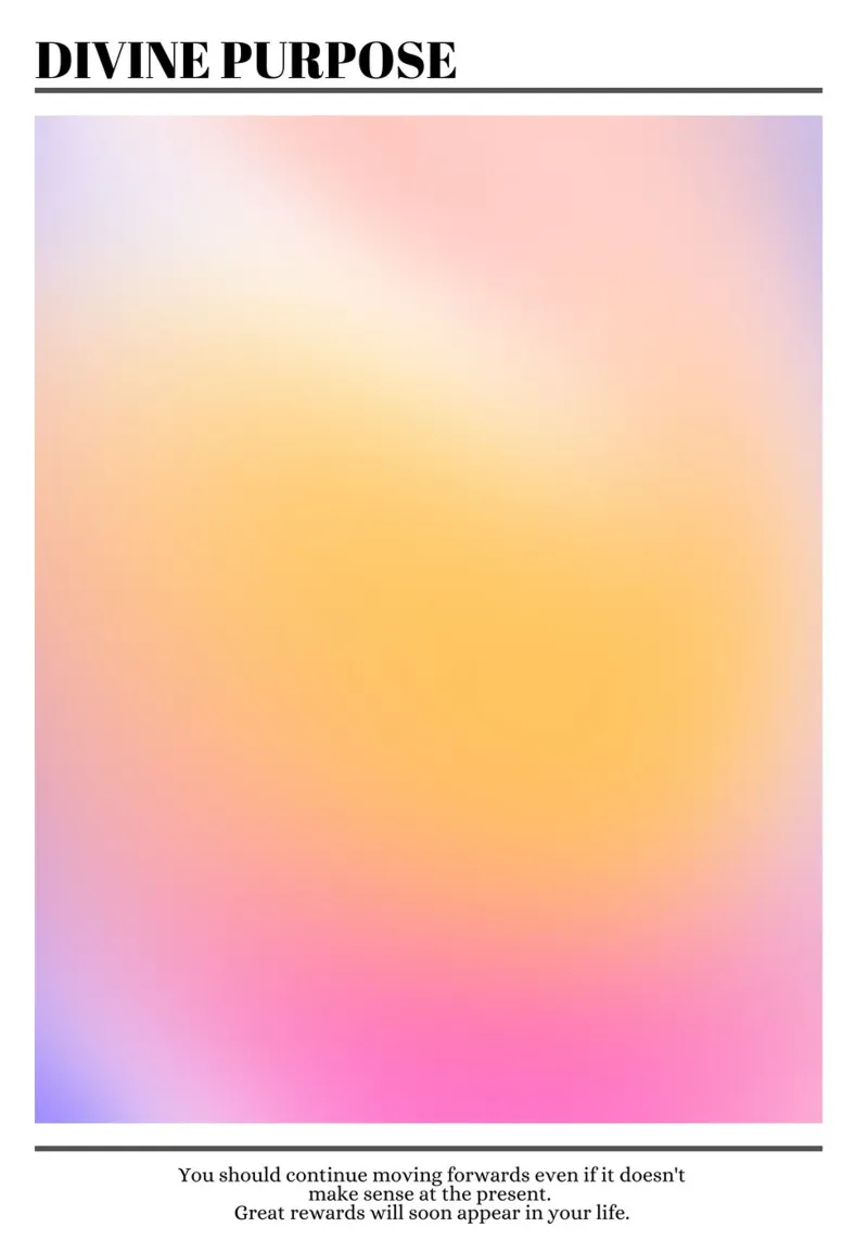 Divine Purpose Aura Gradient Print - Spiritual Path canvas by homdeco