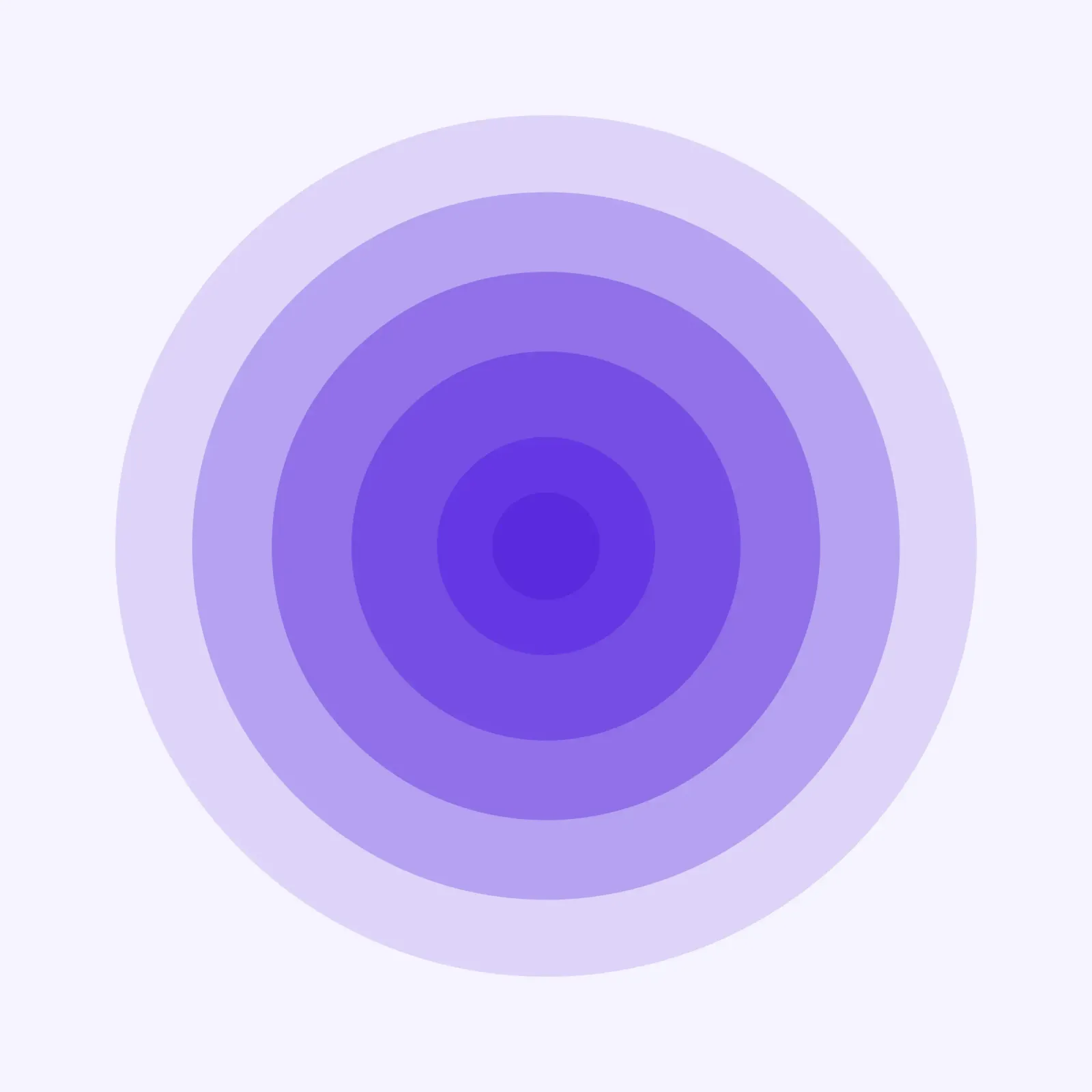 Cerchi blu violetto viola, geometrico minimalista poster con telaio in legno da Lilou Art