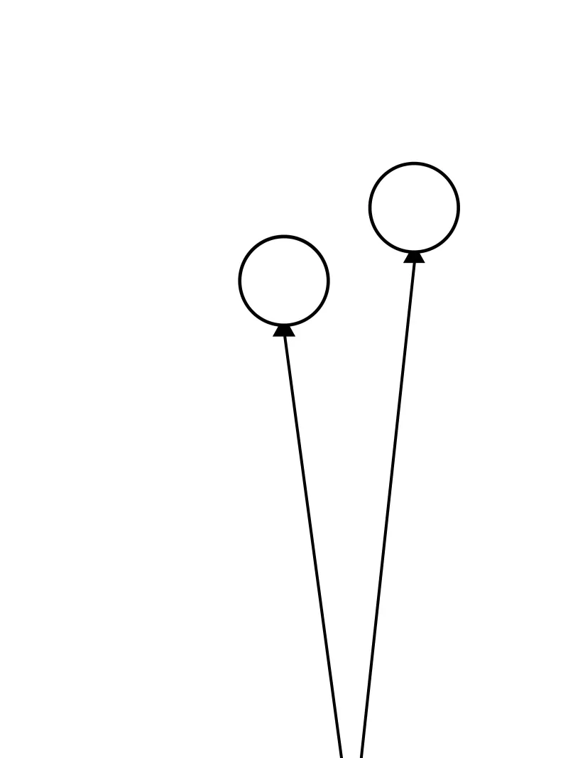 Palloncini, design minimalista carta hahnemühle da Lilou Art