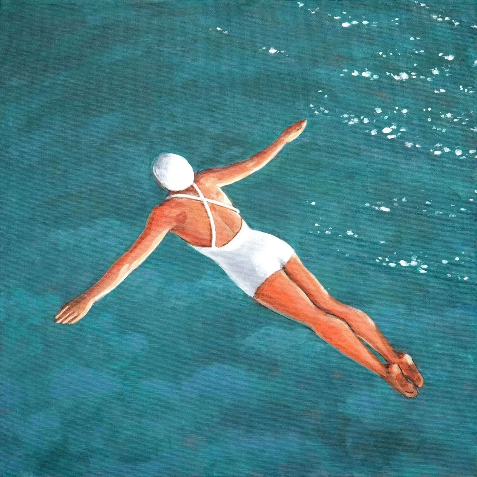 High Diver Above Water - Sarah Morrissette hahnemühle by Rachelwhell