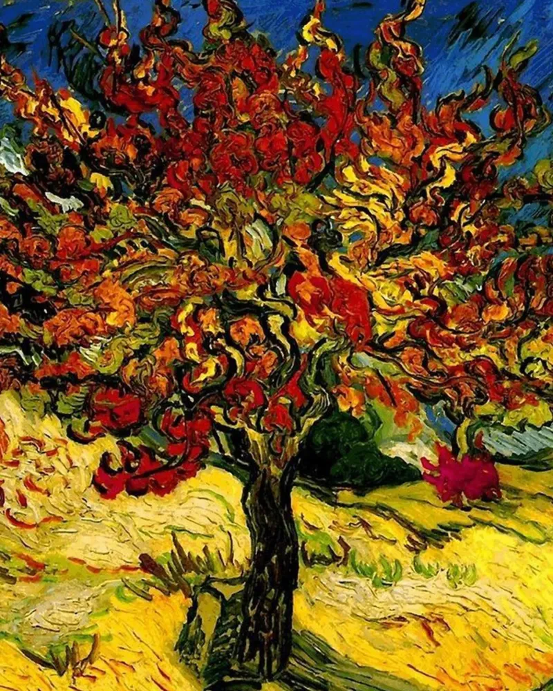fiery color motion tree canvas by cloud shop