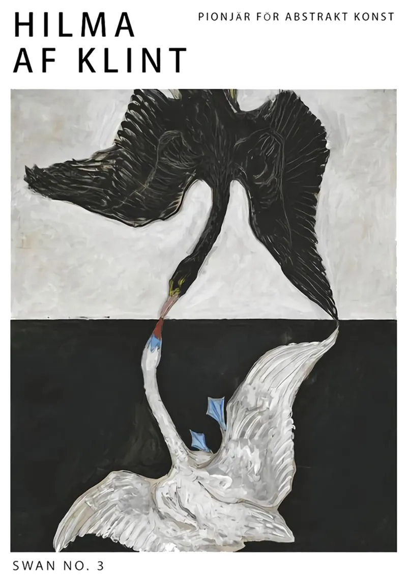 Hilma Af Klint Cigno n. 3 pellicola backlit da Ceryspool