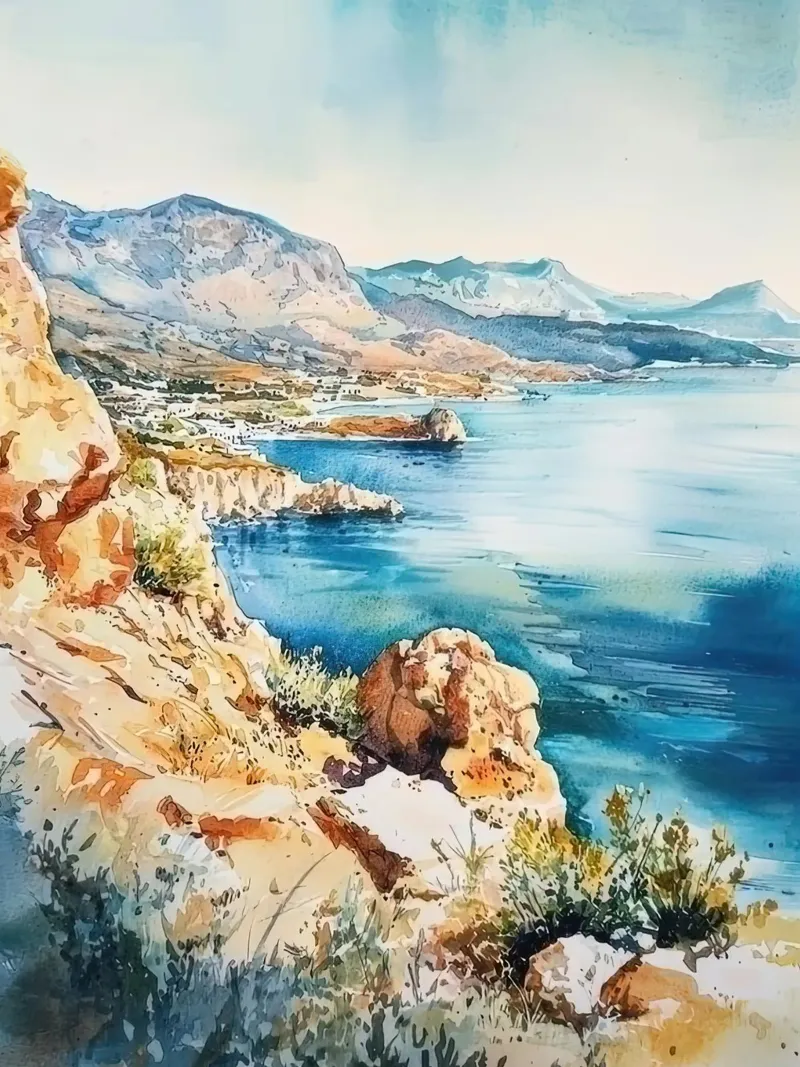 Creta carta hahnemühle da Travel