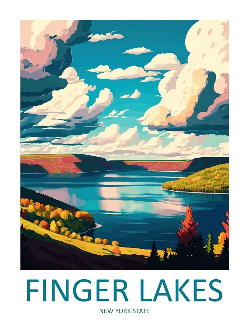 Lacs Finger poster de Travel