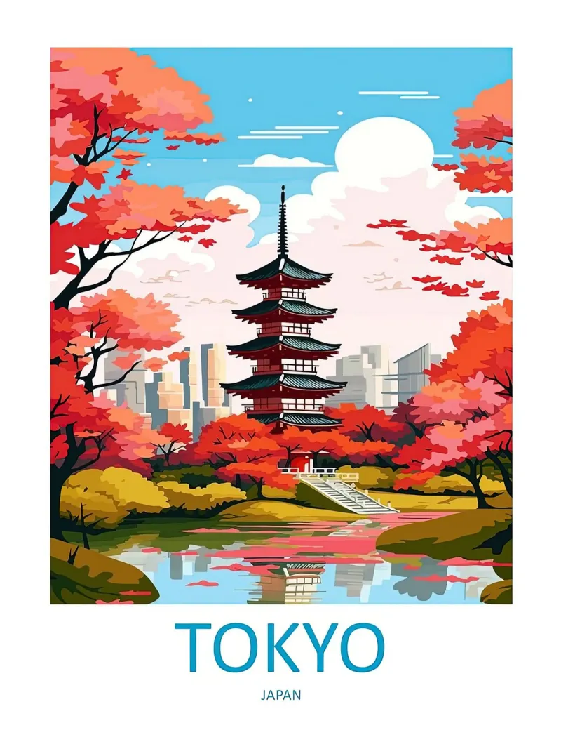 Tokyo Giappone pellicola backlit da Travel
