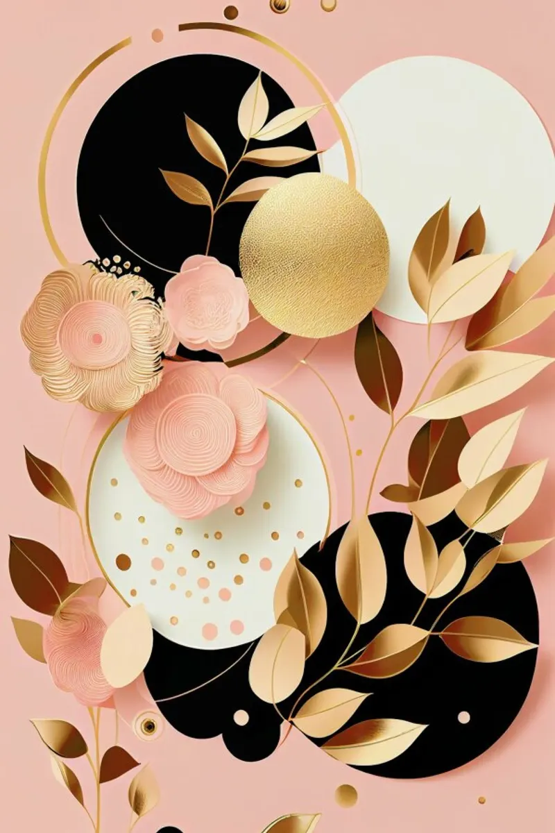 Bubblegum Abstract Minimalistic Aesthetic Floral 2 pellicola backlit da Tameo