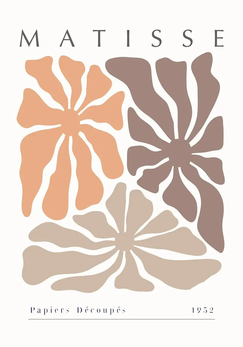 MATISSE Tre fiori pellicola backlit da Patrick J Curtis